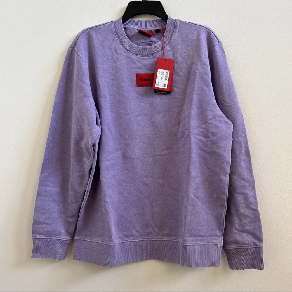 NWOT’s Hugo Boss Cotton-Terry Sweatshirt with Red HUGO Logo Label Men’s Size L